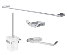 Набор аксессуаров для ванной комнаты Black&White Gravity GA-7720C хром