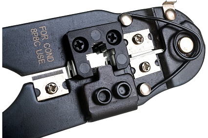 Кримпер Тундра для обжима компьютерных клемм RJ-45 8P, горизонтальный обжим 4476070