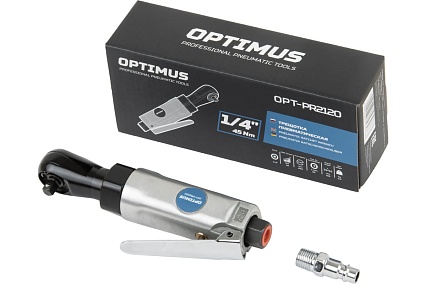 Пневматическая трещотка Optimus 1/4”, 45 нм OPT-PR2120