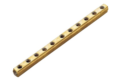 Магистральный коллектор Tiemme 11 отводов 1" ВР (латунь) 1970017 / 1986G060411