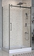 Душевой уголок BelBagno MARINO-2-AH-1-120/90-C-GM 120x90 прозрачный, оружейная сталь