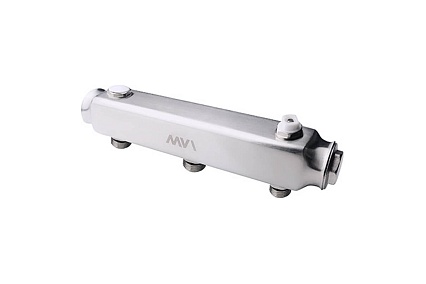 Коллектор MVI из нержавеющей стали, м\ц 100мм, 1 1/4"x1/2", 5 выходов (пара) ML.405.07
