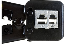 Обжимной инструмент для коннекторов Lanmaster EZ, 4P, 6P, 8P, с храповым механизмом, LAN-CRI-468R/EZ