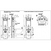 Комплект Weltwasser 10000006511 унитаз Gelbach 004 GL-WT + инсталляция + кнопка Amberg RD-CR