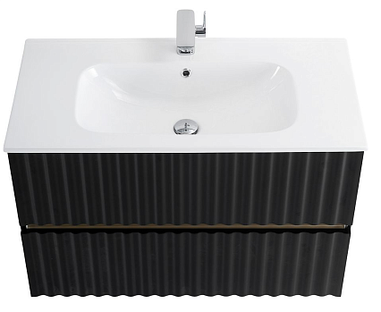 Мебель для ванной Art&Max Elegant 60 см, LED подсветка, черный матовый