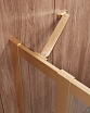 Душевой уголок Cezares MOLVENO-AH-21-100+30-C-BORO-IV 130x100 прозрачный, брашированное золото