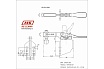 Зажим с горизонтальной рукоятью HS CLAMP HS-201-BSM