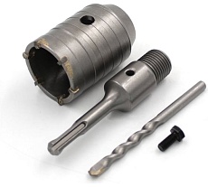 Сверло корончатое по бетону 50 мм, YG8C + переходник SDS-Plus 22х110 мм KUBIS 07-02-3501