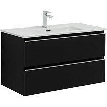 Мебель для ванной Aquanet Вега 90 см черный