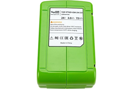 Аккумулятор для Greenworks 24В, 3.0 А*ч (Li-Ion) PN: G24B2 Topon TOP-PTGD-GW-24-3.0