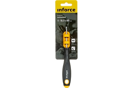 Шлицевая отвертка Inforce SL3x60 06-09-58