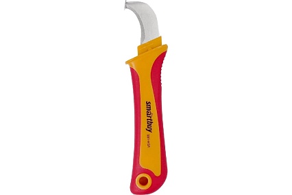 Нож для снятия изоляции с пяткой Smartbuy 175 мм, нож электрика, tools SBT-WSR-5