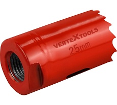 Коронка биметаллическая по металлу 25 мм Vertextools 2525-25