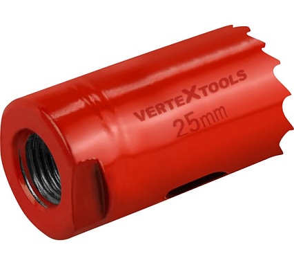 Коронка биметаллическая по металлу 25 мм Vertextools 2525-25