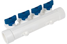 Коллектор с шаровым краном RTP универсальный PPR 32x20/4 28202