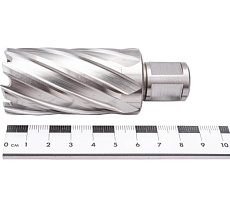 Сверло корончатое HSS по металлу (32х55/88 мм; Weldon 19) D.BOR CD-HSS-055-032-W