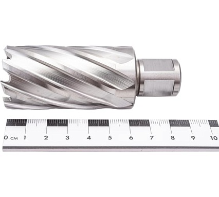 Сверло корончатое HSS по металлу (32х55/88 мм; Weldon 19) D.BOR CD-HSS-055-032-W