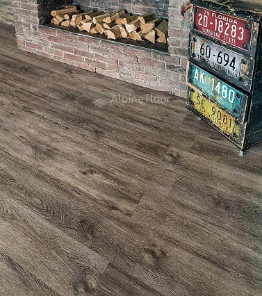 SPC ламинат Alpine Floor Grand Sequoia Superior ABA Венге Грей 1220x183x8 мм, ECO 11-803 ABA