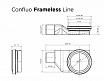 Душевой лоток Pestan Confluo Frameless Line 950 матовый хром