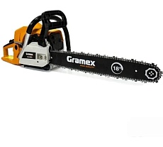 Пила бензиновая цепная Gramex CS-1835 2,5 кВт, 3,5 л.с, шины 18 дюймов/45 cм 0,325 дюйма, 1,3 мм-72 зв 1/2 29647