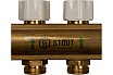 Распределительный коллектор из латуни без расходомеров 8 вых. STOUT SMB 0468 000008