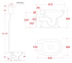 Унитаз с высоким бачком ArtCeram Hermitage HEV002/HEV003+HEC004, хром