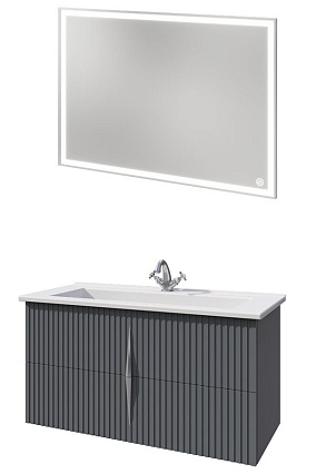Мебель для ванной Caprigo Novara 100 см графит (ламинация)