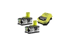 Набор Ryobi ONE+ RBC18LL50 5133002481 аккумулятор (18 В; 5.0 A*ч; Li-Ion) 2 шт. и зарядное устройство