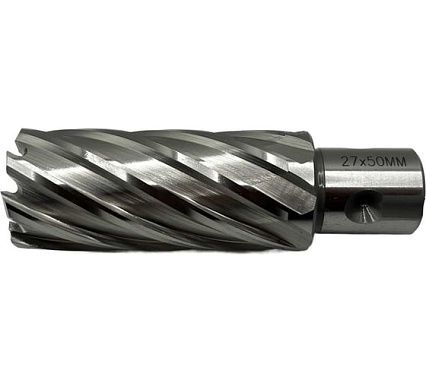 Сверло корончатое TORNERI 27х50 мм, HSS, Universal / Weldon 19 Т023640