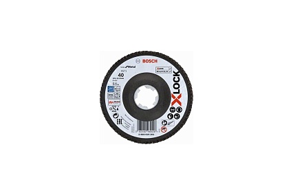 Круг лепестковый B.f.Metal (125х22.2 мм; G40; X-LOCK) Bosch 2608619201