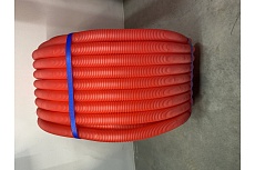 Труба RTP ПНД гофрир. красная d25 мм (вн. d21 мм, 50м) 35400