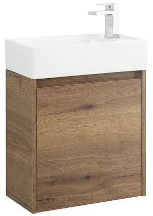 Тумба с раковиной BelBagno Kraft Mini 50 см Rovere Tabacco, R