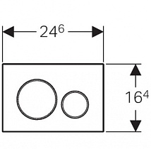 Кнопка смыва Geberit Sigma 20 115.882.SN.1