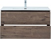 Тумба с раковиной Aquanet Lino (Flat) 100 см дуб веллингтон