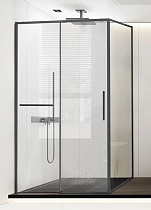 Душевой уголок Vincea Slim Soft VSR-1SS1015CLGM 150x100 вороненая сталь, прозрачный