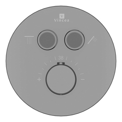 Смеситель для душа Vincea VSCV-322T-MGM термостат, вороненая сталь