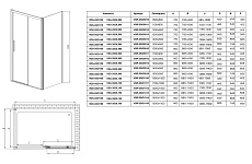 Душевой уголок Vincea Soft VSR-3SO1015CL 150x100 хром, прозрачное