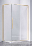 Душевой уголок Vincea Слим-Н (Slim-N) VSR-4SN8010CLG 100x80 брашированное золото, стекло прозрачное