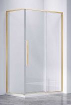 Душевой уголок Vincea Слим-Н (Slim-N) VSR-4SN8010CLG 100x80 брашированное золото, стекло прозрачное