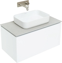 Мебель для ванной Allen Brau Infinity 85 см, 1 ящик, white matt