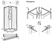 Душевая кабина IFO/IDO Showerama Comfort 90x90 пятиугольный профиль белый, стекло прозрачное