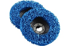 Коралловый круг для снятия ржавчины и краски 100 мм, синий, 5 шт, мягкий Vitatools C-100-P46-BL-5