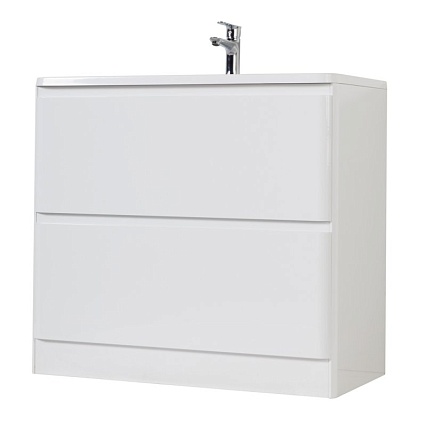 Тумба с раковиной BelBagno Albano 80 см напольная, Bianco Lucido