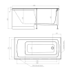 Акриловая ванна Timo Rita RITTA1775 170x75 см