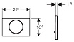 Кнопка смыва Geberit Sigma 10 115.758.KM.5 черный/хром