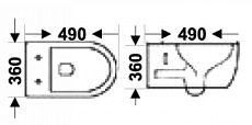 Подвесной унитаз Gid TR2198 с сиденьем микролифт