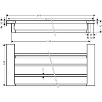 Полотенцедержатель Hansgrohe AddStoris 41751990 полированное золото