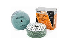 Диск алмазный гибкий черепашкa Fox 100 мм, № 400, сухой рез, 10 шт NOVOCRAFT PPTHW1000400