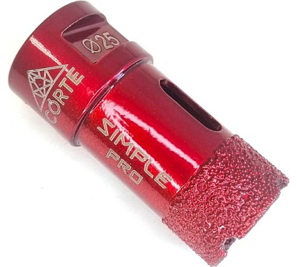 Коронка алмазная CORTE SIMPLE PRO для УШМ M14 25 мм SPB25