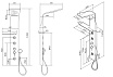 Душевая панель Am.Pm Joy с г/м W85P-2-136AW